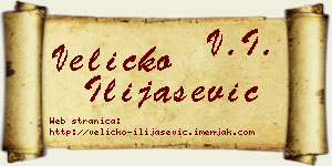 Veličko Ilijašević vizit kartica